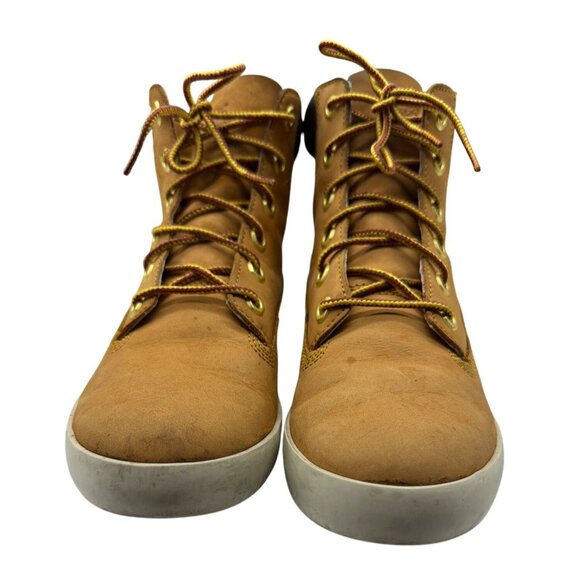 Timberland Women's Size 6 Tan Lace-Up Leather Ankle Boots - Picture 6 of 9